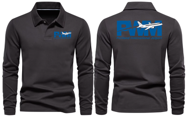PWM AIRPORT LONG SLEEVE POLO